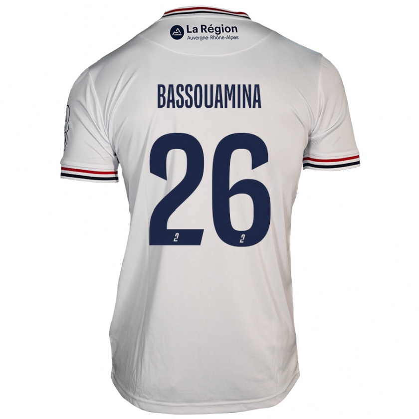 Kandiny Criança Camisola Mons Bassouamina #26 Branco Alternativa 2024/25 Camisa Brasil