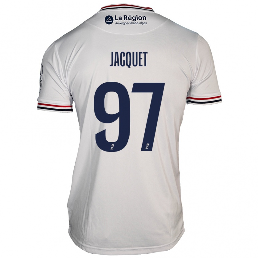 Kandiny Kinder Jérémy Jacquet #97 Weiß Auswärtstrikot Trikot 2024/25 T-Shirt Österreich