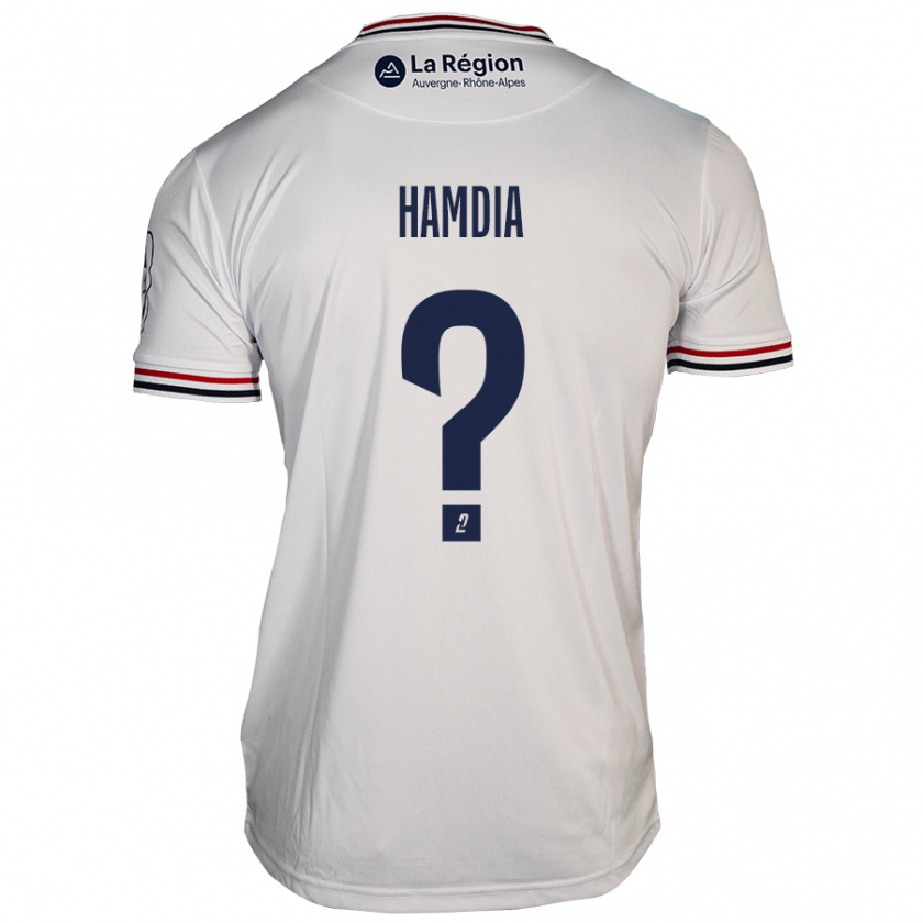 KandinyキッズIlyes Hamdia#0白アウェイシャツ2024/25ジャージーユニフォーム