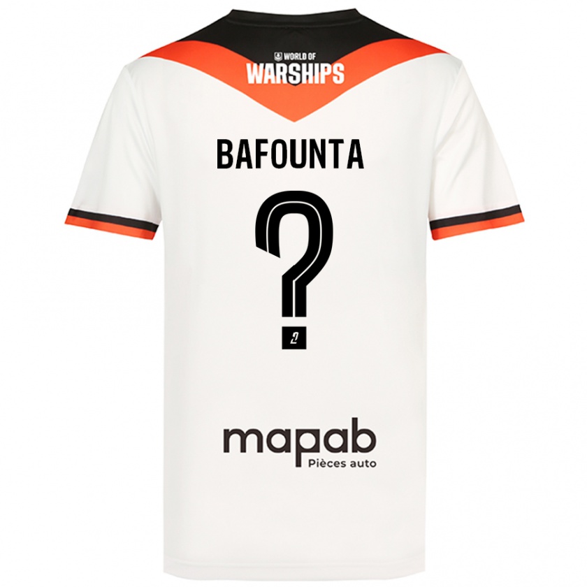 Kandiny Bambino Maglia Kamal Bafounta #0 Bianco Kit Gara Away 2024/25 Maglietta