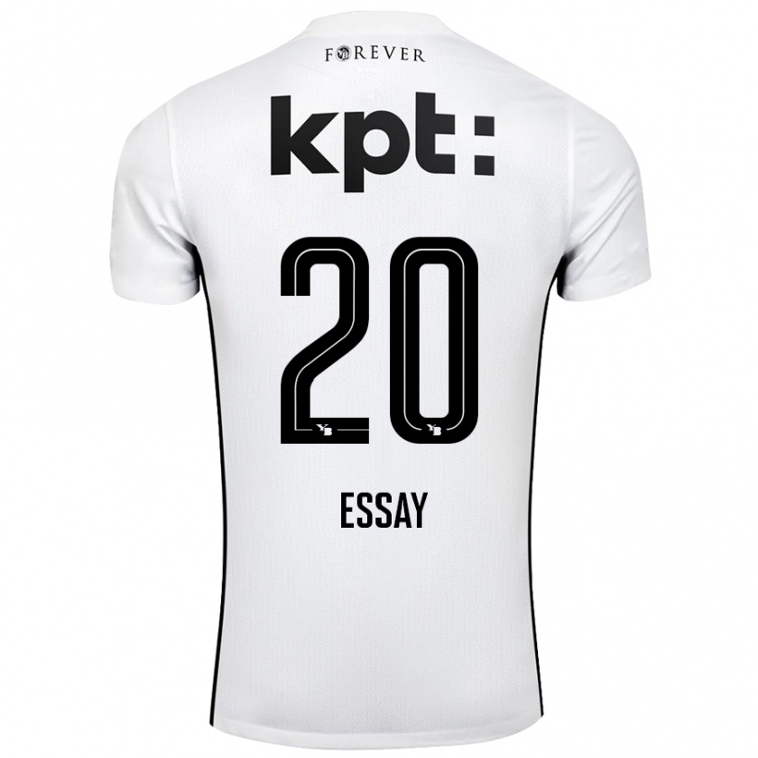 Kandiny Kinderen Perceval Essay #20 Wit Zwart Uitshirt Uittenue 2024/25 T-Shirt België