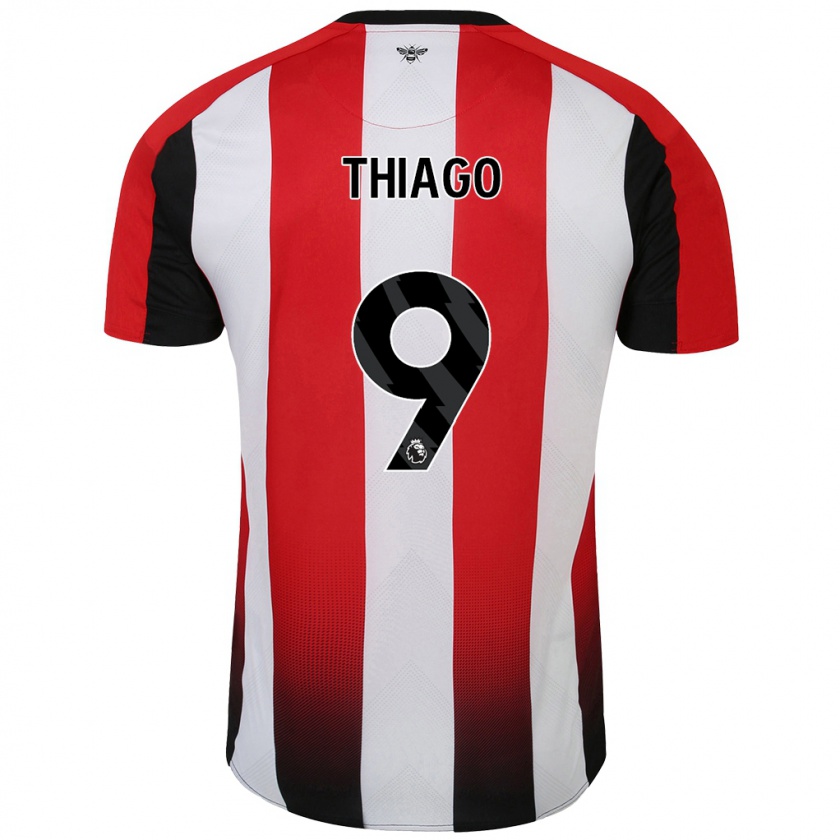 Kandiny Hombre Camiseta Igor Thiago #9 Rojo Blanco 1ª Equipación 2024/25 La Camisa