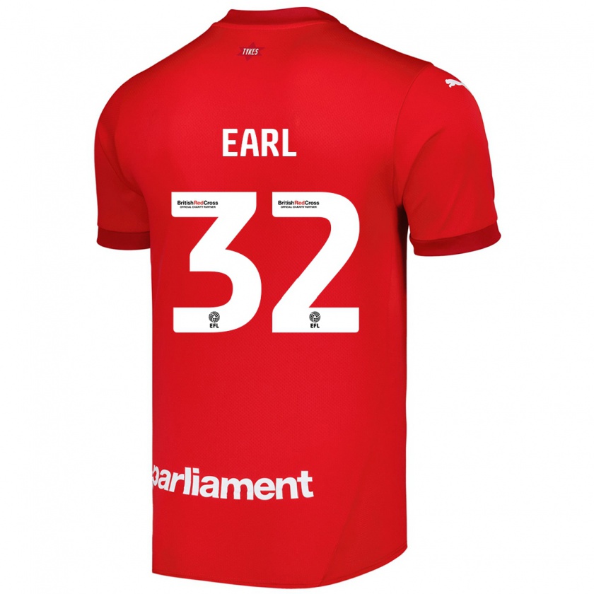 Kandiny Herren Josh Earl #32 Rot Heimtrikot Trikot 2024/25 T-Shirt Österreich