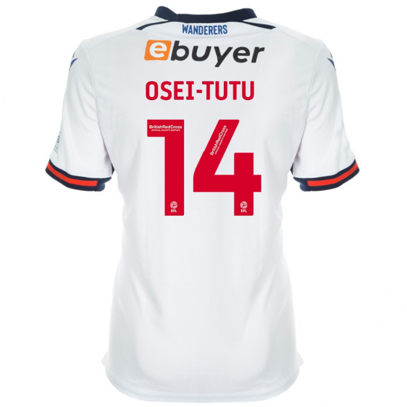 Kandiny Herren Jordi Osei-Tutu #14 Weiß Heimtrikot Trikot 2024/25 T-Shirt Österreich