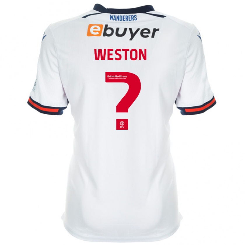 Kandiny Hombre Camiseta Ajay Weston #0 Blanco 1ª Equipación 2024/25 La Camisa