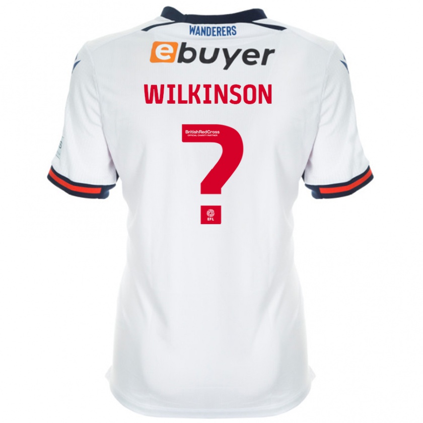 Kandiny Uomo Maglia Hannah Wilkinson #0 Bianco Kit Gara Home 2024/25 Maglietta