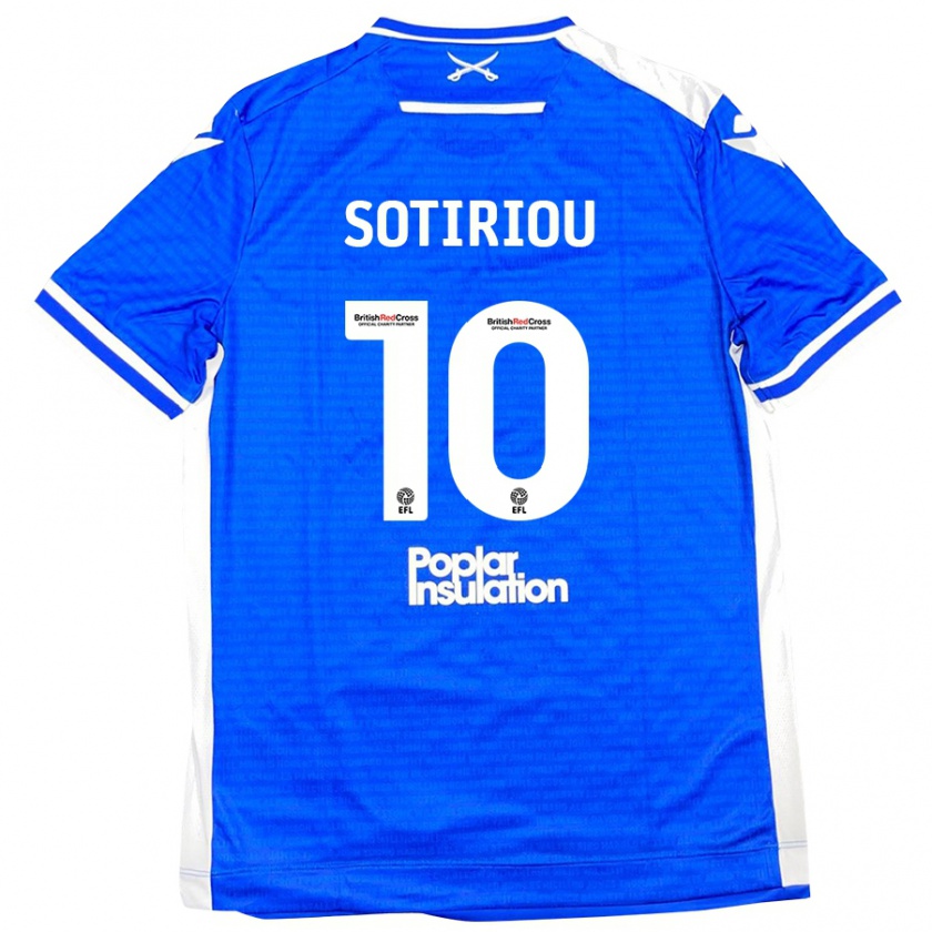 Kandiny Uomo Maglia Ruel Sotiriou #10 Blu Bianco Kit Gara Home 2024/25 Maglietta