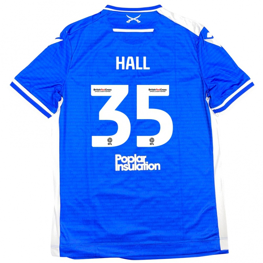 Kandiny Heren Matt Hall #35 Blauw Wit Thuisshirt Thuistenue 2024/25 T-Shirt België