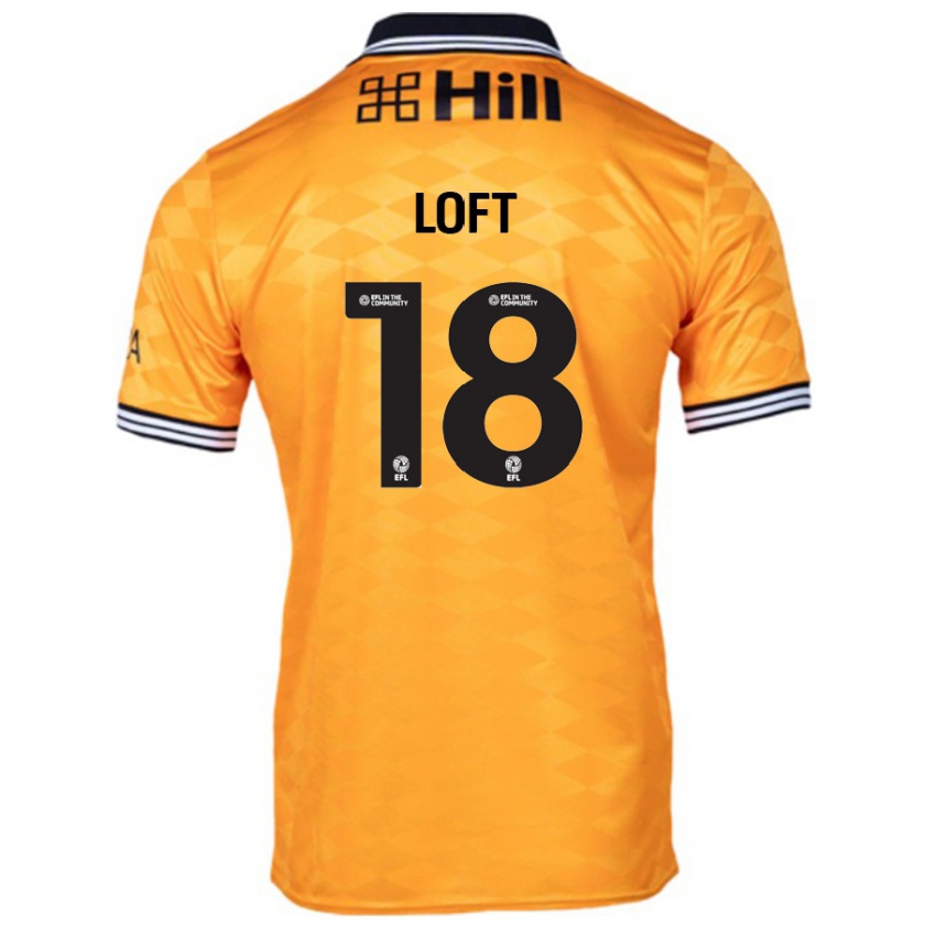 Kandiny Heren Ryan Loft #18 Oranje Thuisshirt Thuistenue 2024/25 T-Shirt België