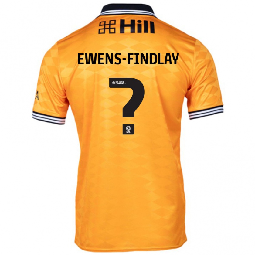 Kandiny Heren Ty Ewens-Findlay #0 Oranje Thuisshirt Thuistenue 2024/25 T-Shirt België