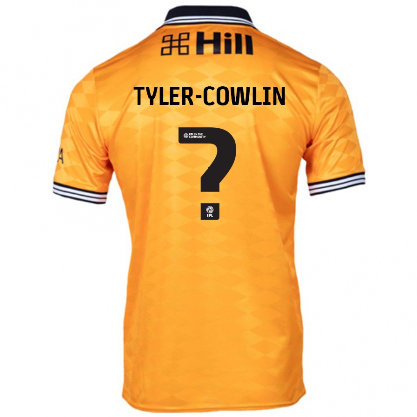 Kandiny Heren Danny Tyler-Cowlin #0 Oranje Thuisshirt Thuistenue 2024/25 T-Shirt België