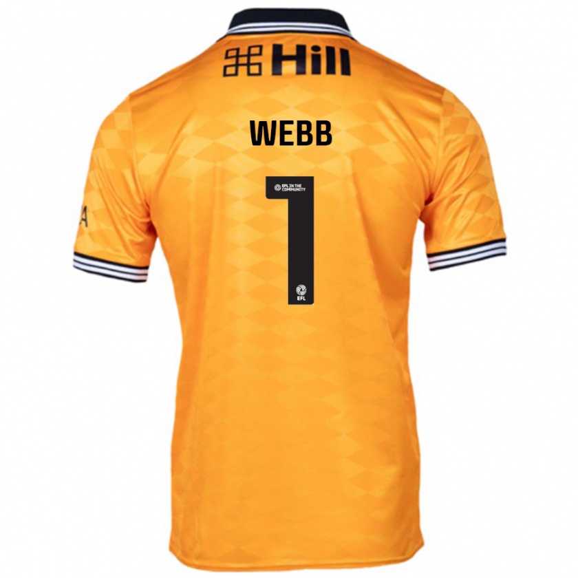 Kandiny Heren Lauren Webb #1 Oranje Thuisshirt Thuistenue 2024/25 T-Shirt België