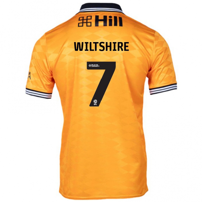 Kandiny Uomo Maglia Sarah Wiltshire #7 Arancione Kit Gara Home 2024/25 Maglietta