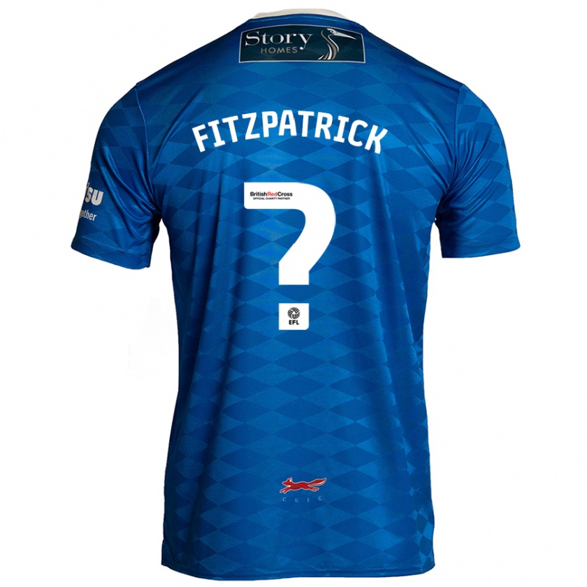 Kandiny Herren Aran Fitzpatrick #0 Blau Heimtrikot Trikot 2024/25 T-Shirt Österreich