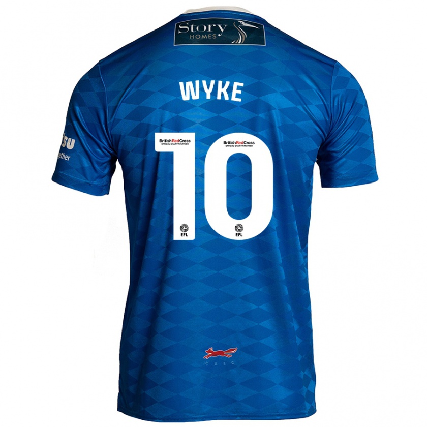 Kandiny Uomo Maglia Charlie Wyke #10 Blu Kit Gara Home 2024/25 Maglietta