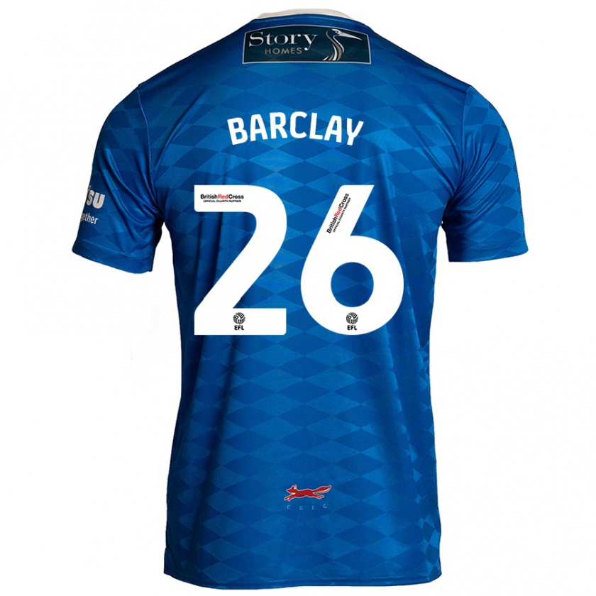 Kandiny Hombre Camiseta Ben Barclay #26 Azul 1ª Equipación 2024/25 La Camisa