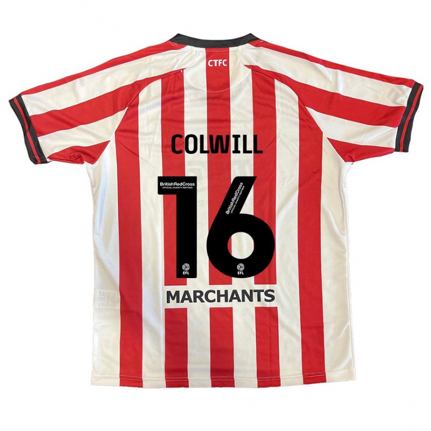 Kandiny Heren Joel Colwill #16 Rood Wit Thuisshirt Thuistenue 2024/25 T-Shirt België