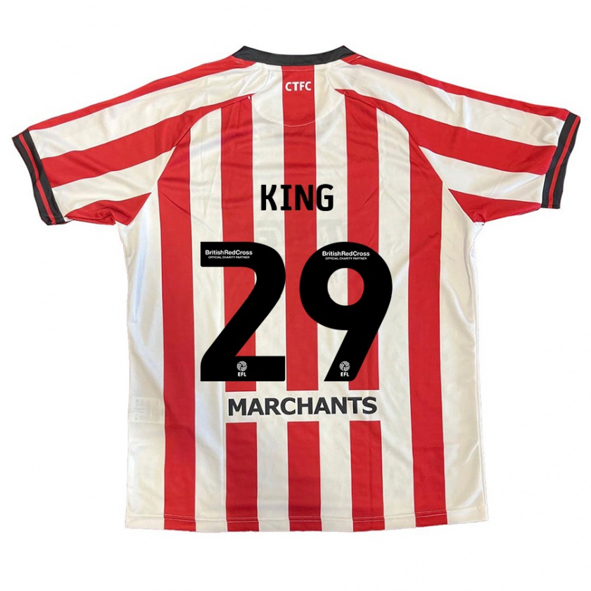 Kandiny Hombre Camiseta Tom King #29 Rojo Blanco 1ª Equipación 2024/25 La Camisa