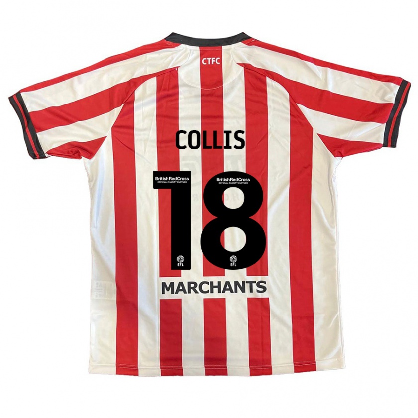 Kandiny Heren Maisy Collis #18 Rood Wit Thuisshirt Thuistenue 2024/25 T-Shirt België