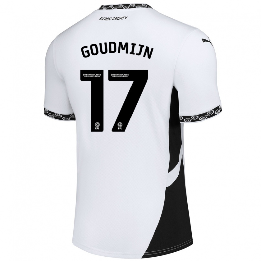 Kandiny Uomo Maglia Kenzo Goudmijn #17 Bianco Nero Kit Gara Home 2024/25 Maglietta