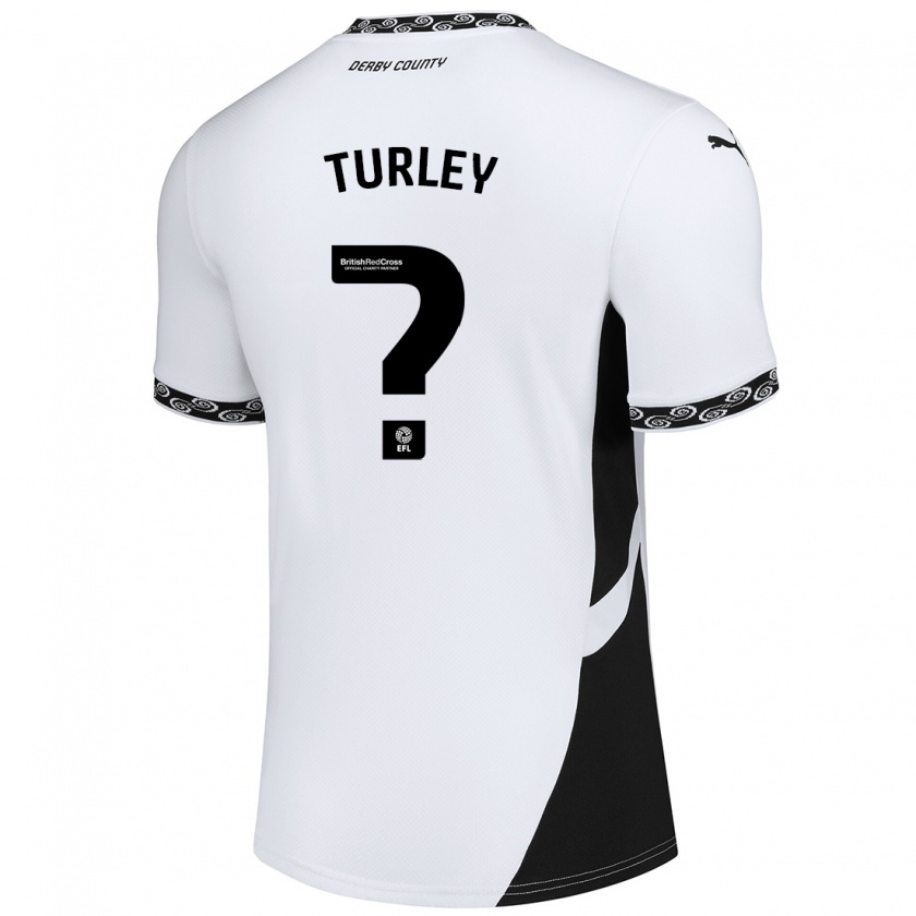 Kandiny Herren Freddie Turley #0 Weiß Schwarz Heimtrikot Trikot 2024/25 T-Shirt Österreich