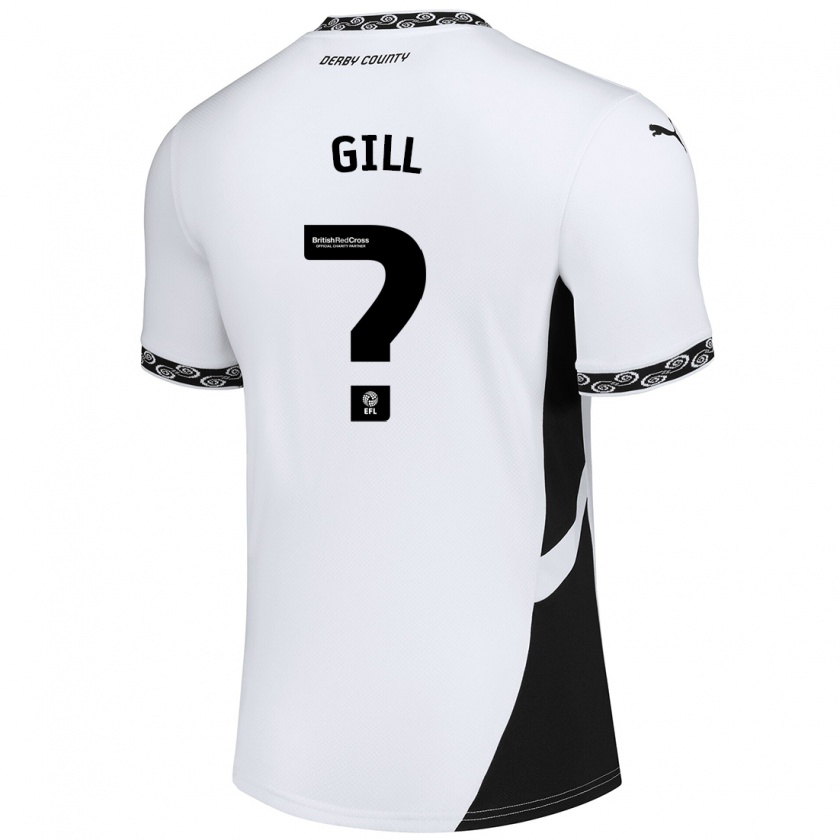 Kandiny Heren Tristan Gill #0 Wit Zwart Thuisshirt Thuistenue 2024/25 T-Shirt België