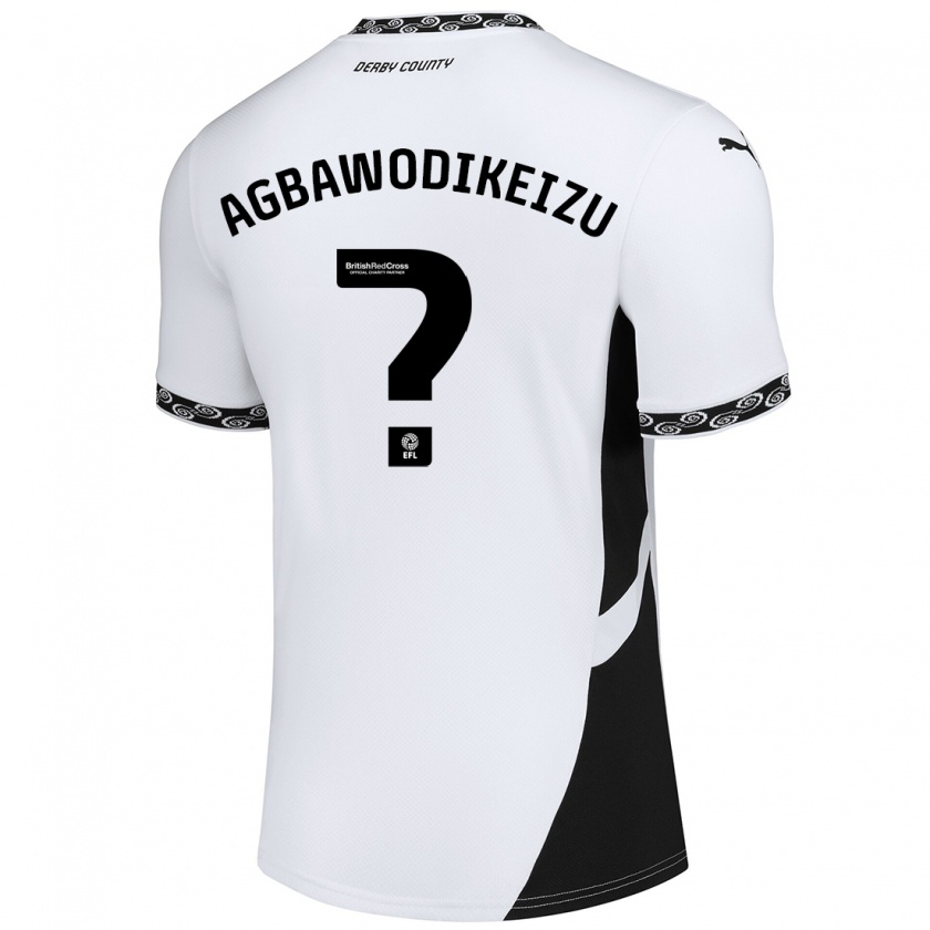 Kandiny Hombre Camiseta Charles Ebuka Agbawodikeizu #0 Blanco Negro 1ª Equipación 2024/25 La Camisa