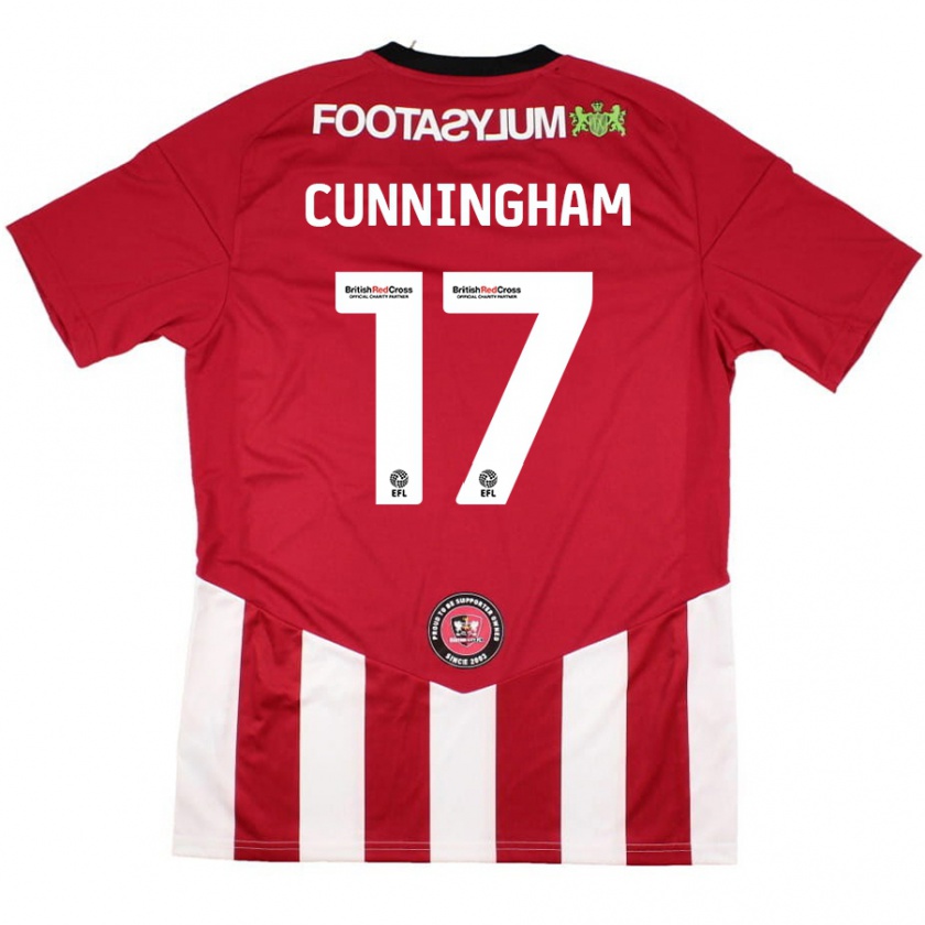 Kandiny Herren Zoe Cunningham #17 Rot Weiß Heimtrikot Trikot 2024/25 T-Shirt Österreich