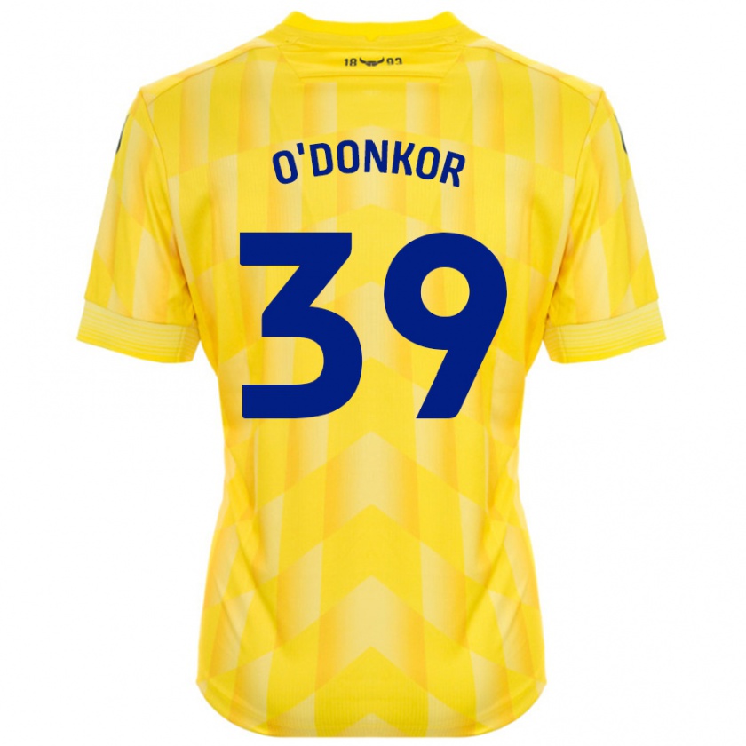 Kandiny Heren Gatlin O'donkor #39 Geel Thuisshirt Thuistenue 2024/25 T-Shirt België