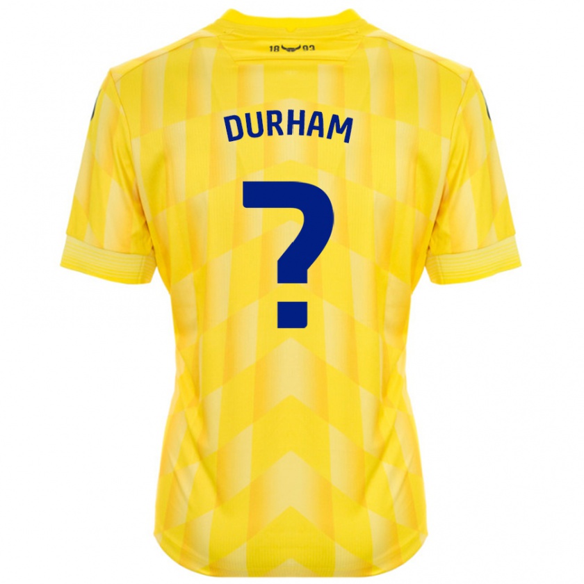 Kandiny Heren Lucy Durham #0 Geel Thuisshirt Thuistenue 2024/25 T-Shirt België