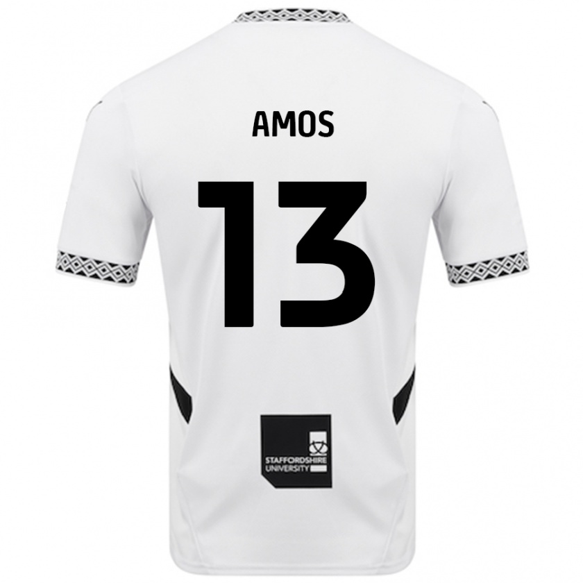 Kandiny Hombre Camiseta Ben Amos #13 Blanco 1ª Equipación 2024/25 La Camisa México