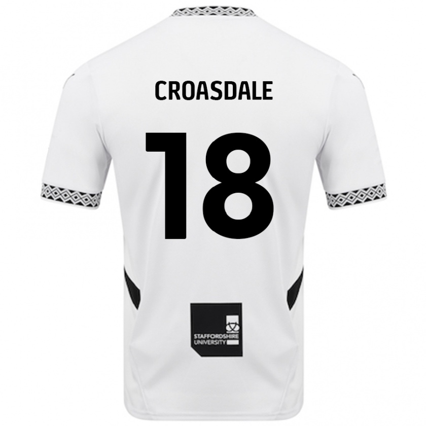 Kandiny Hombre Camiseta Ryan Croasdale #18 Blanco 1ª Equipación 2024/25 La Camisa México