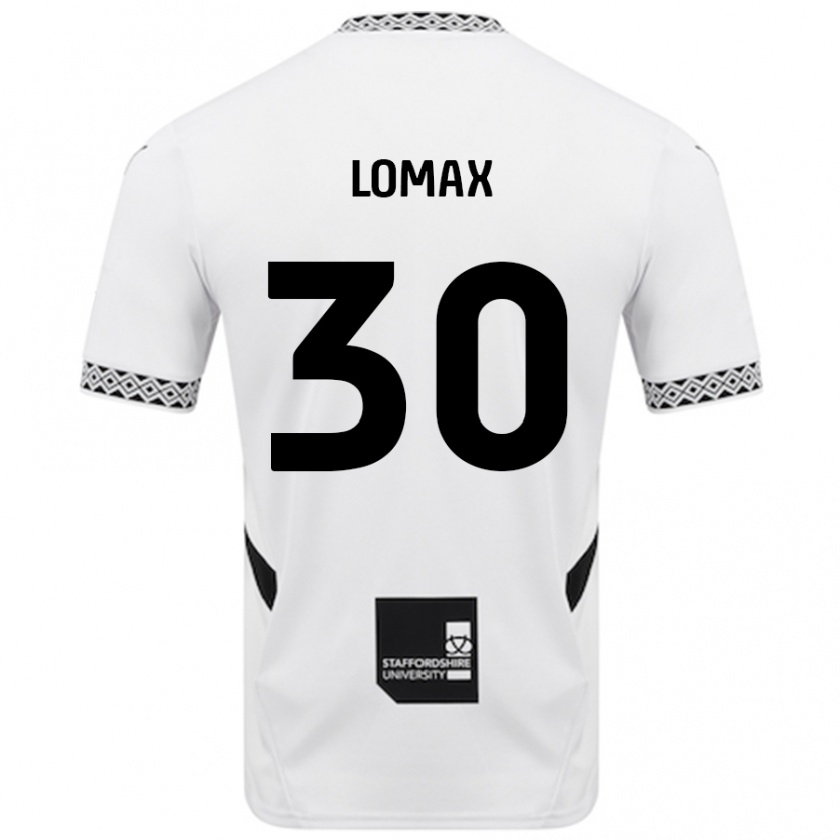 Kandiny Män Ben Lomax #30 Vit Hemmatröja Matchtröjor 2024/25 Tröjor T-Tröja