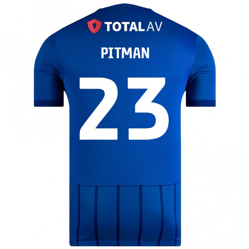 Kandiny Heren Emily Pitman #23 Blauw Thuisshirt Thuistenue 2024/25 T-Shirt België