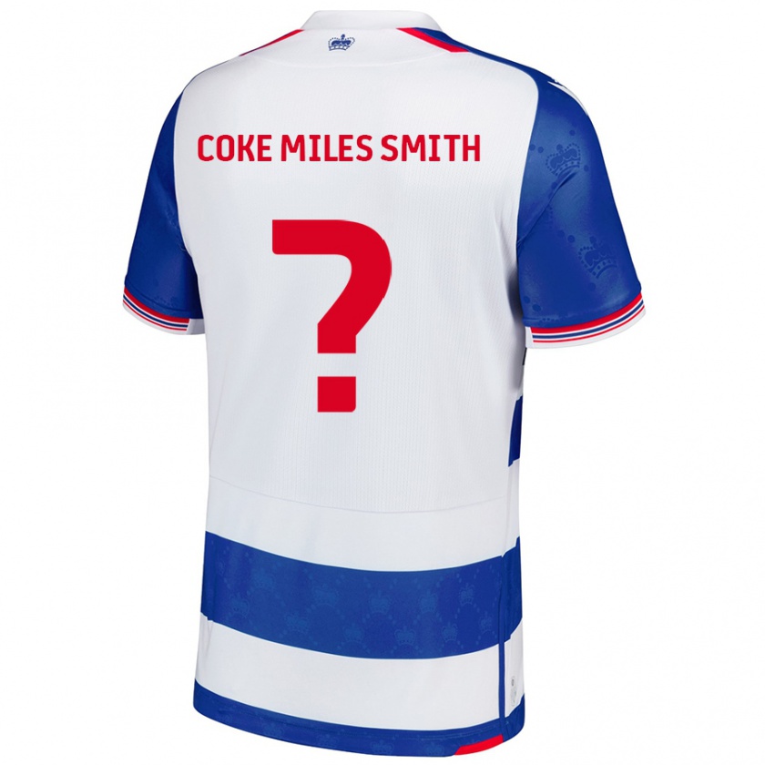 KandinyメンズKiyan Coke Miles Smith#0ブルーホワイトホームシャツ2024/25ジャージーユニフォーム