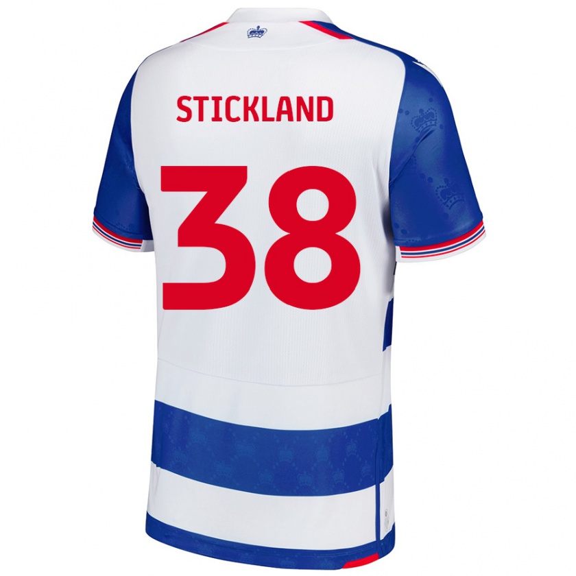 Kandiny Uomo Maglia Michael Stickland #38 Blu Bianco Kit Gara Home 2024/25 Maglietta