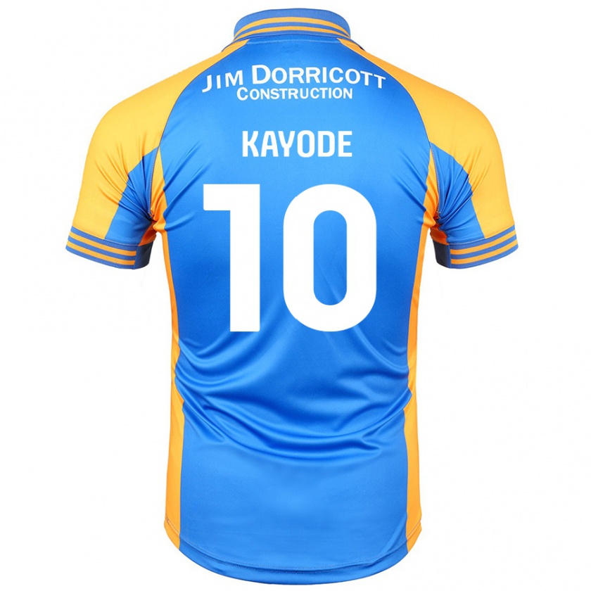 Kandiny Hombre Camiseta Joshua Kayode #10 Azul Ámbar 1ª Equipación 2024/25 La Camisa