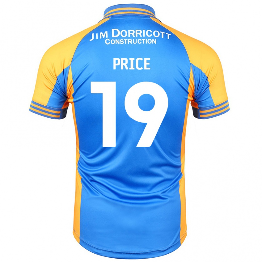 Kandiny Hombre Camiseta Jack Price #19 Azul Ámbar 1ª Equipación 2024/25 La Camisa