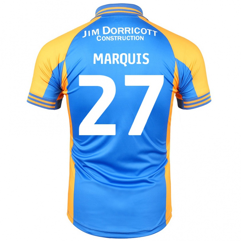 Kandiny Hombre Camiseta John Marquis #27 Azul Ámbar 1ª Equipación 2024/25 La Camisa