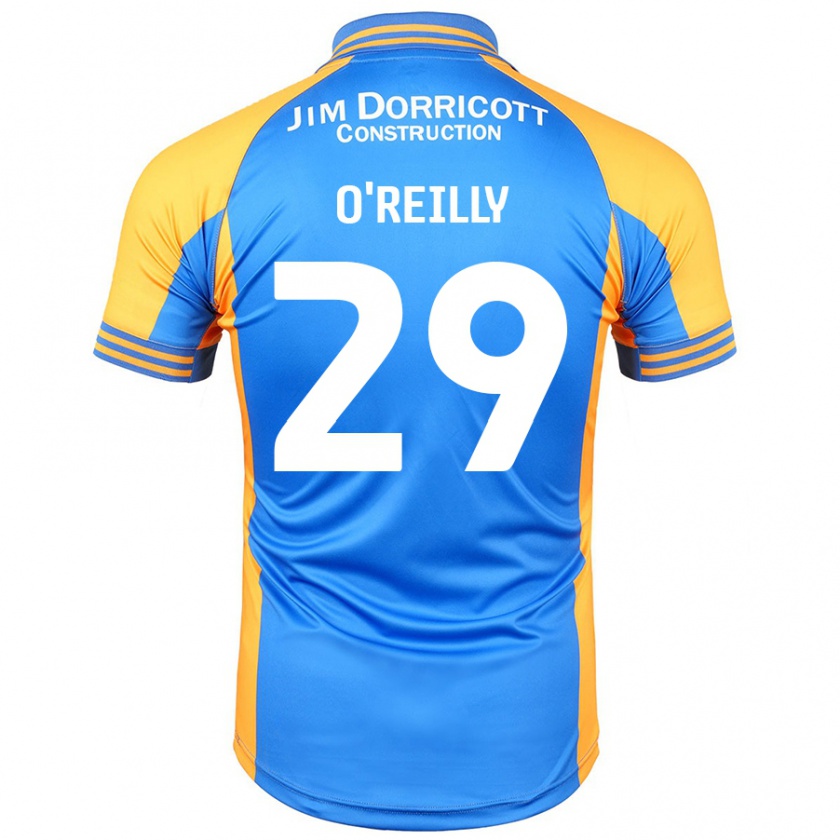 Kandiny Uomo Maglia Tommi O'reilly #29 Blu Ambra Kit Gara Home 2024/25 Maglietta