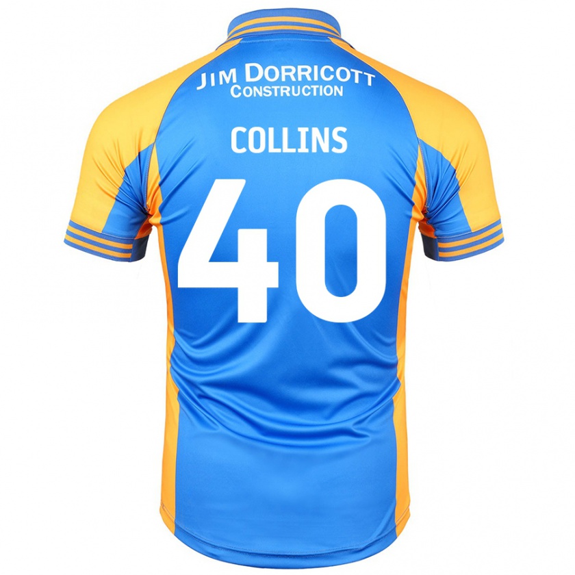 Kandiny Herren Jude Collins #40 Blau Bernstein Heimtrikot Trikot 2024/25 T-Shirt Österreich