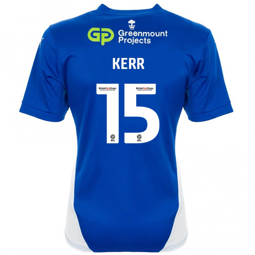 Kandiny Herren Jason Kerr #15 Blau Weiß Heimtrikot Trikot 2024/25 T-Shirt Österreich