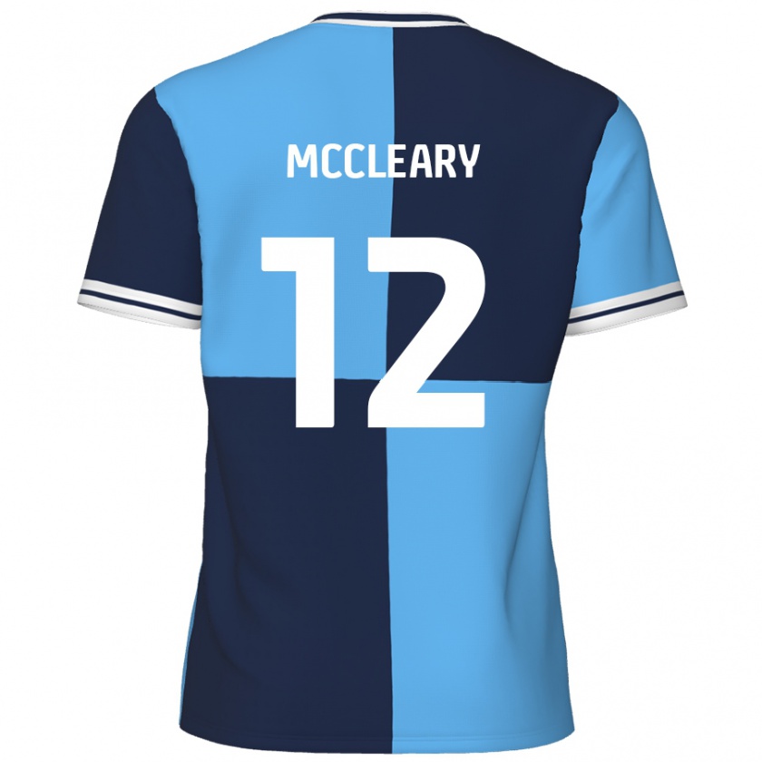 Kandiny Hombre Camiseta Garath Mccleary #12 Azul Cielo Azul Oscuro 1ª Equipación 2024/25 La Camisa