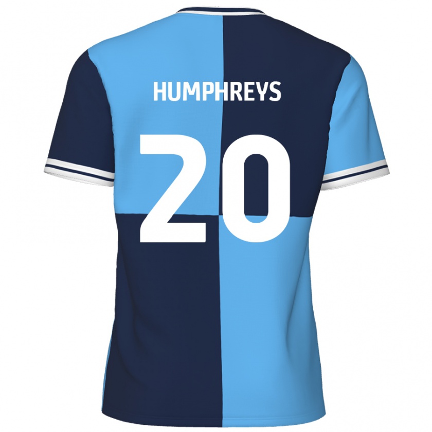 Kandiny Heren Cameron Humphreys #20 Hemelsblauw Donkerblauw Thuisshirt Thuistenue 2024/25 T-Shirt België