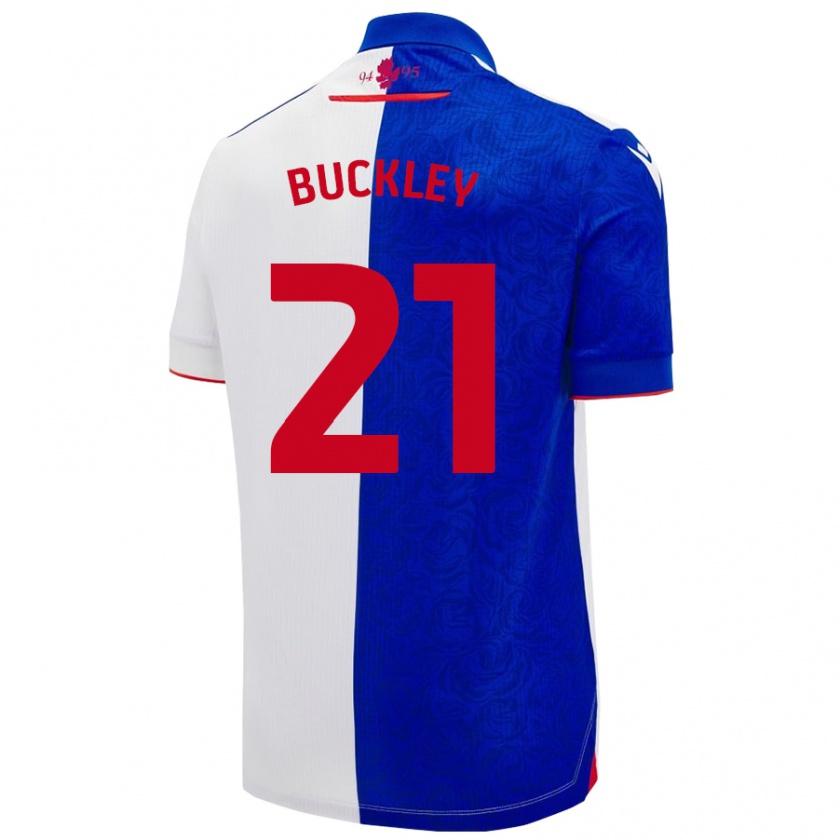 Kandiny Herren John Buckley #21 Himmelblau Weiß Heimtrikot Trikot 2024/25 T-Shirt Österreich