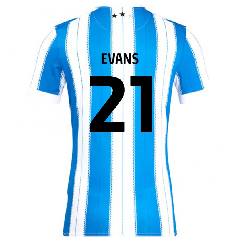 Kandiny Heren Antony Evans #21 Blauw Wit Thuisshirt Thuistenue 2024/25 T-Shirt België