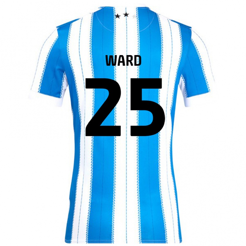 Kandiny Hombre Camiseta Danny Ward #25 Azul Blanco 1ª Equipación 2024/25 La Camisa