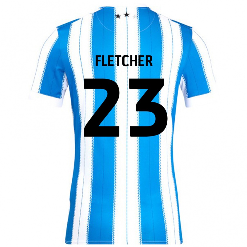 Kandiny Homem Camisola Serena Fletcher #23 Azul Branco Principal 2024/25 Camisa Brasil