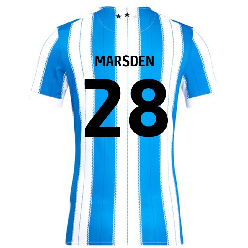 Kandiny Uomo Maglia Brooke Marsden #28 Blu Bianco Kit Gara Home 2024/25 Maglietta