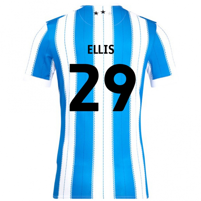 Kandiny Hombre Camiseta Molly Ellis #29 Azul Blanco 1ª Equipación 2024/25 La Camisa